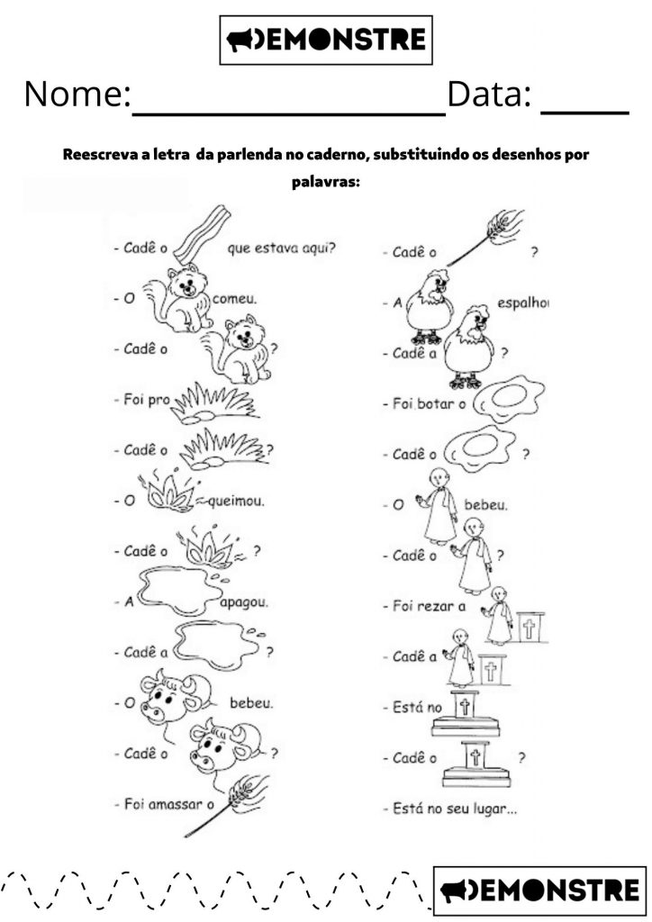 Atividade com Parlenda