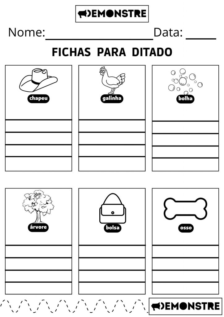 Fichas para ditados Copia de Molde Livia 9
