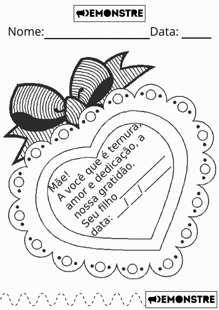 Cartao para o dia das maes