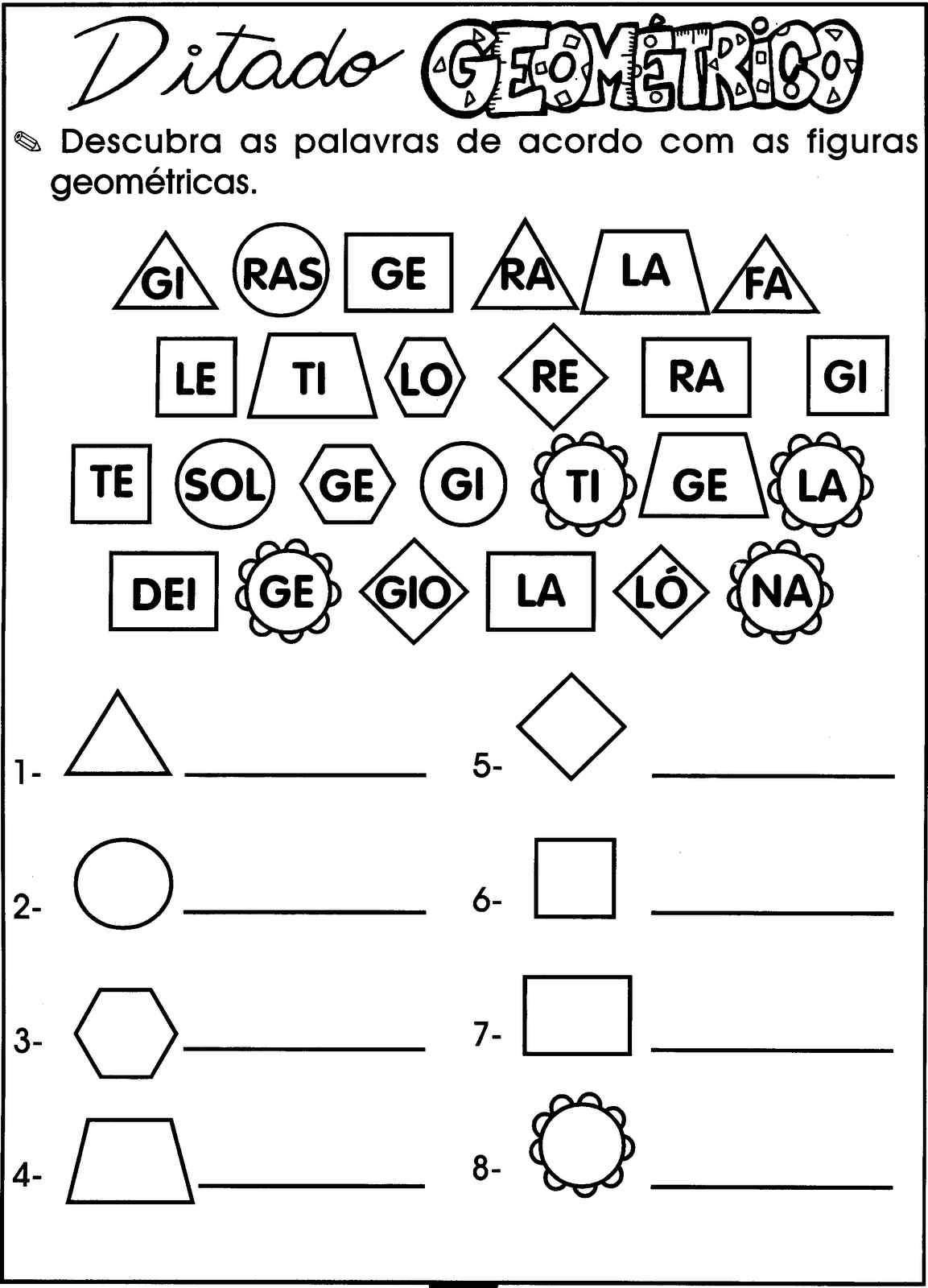 Ditado geometrico