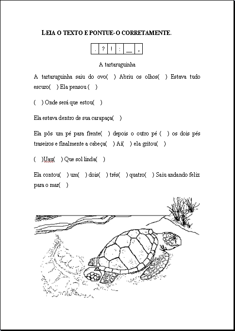 Leia o Texto e Pontue