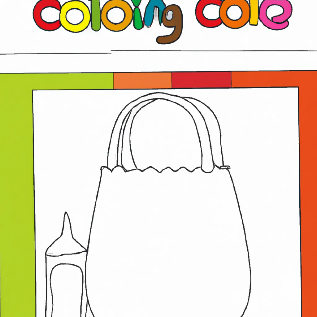 Atividade infantil de desenhar sacolas diy