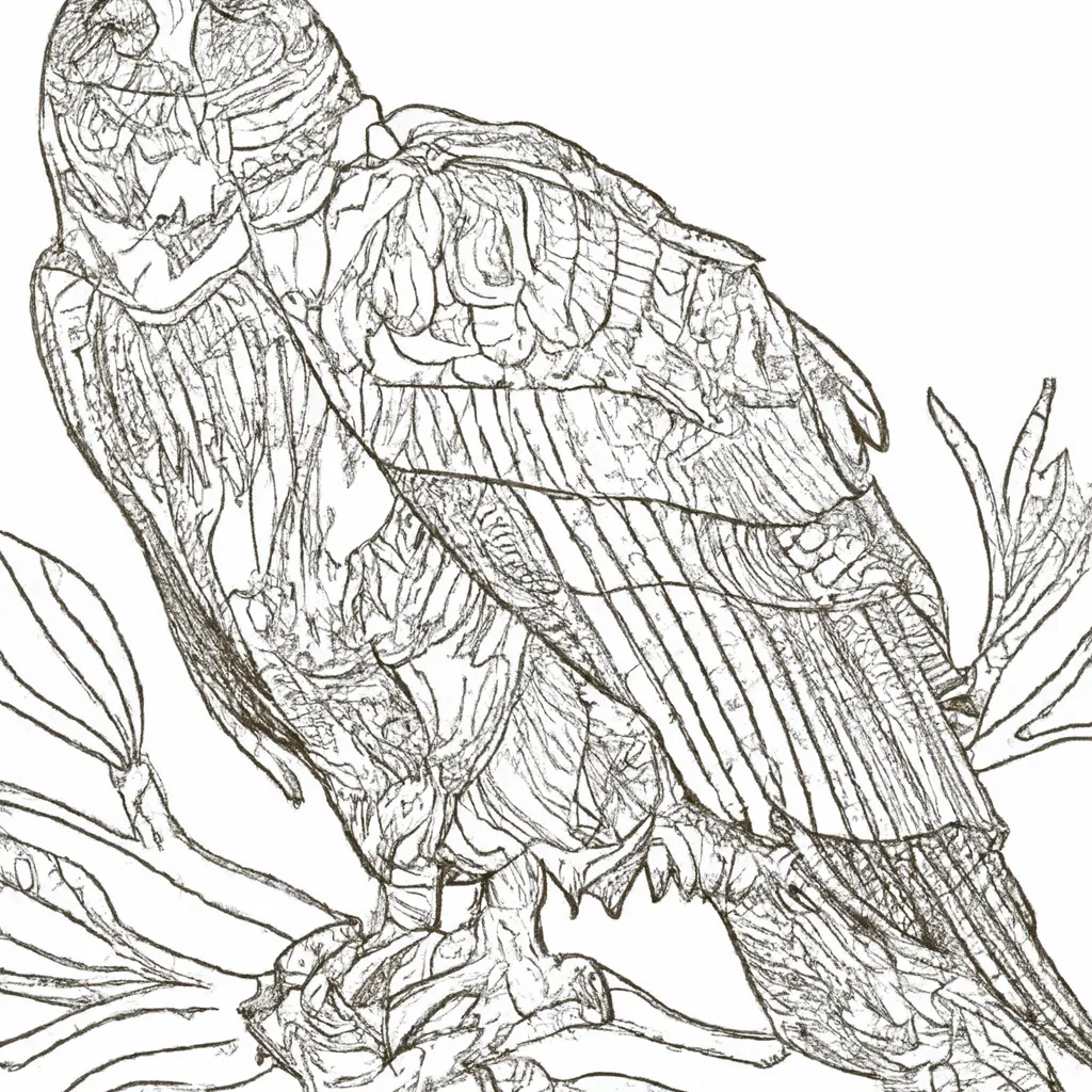 Colorindo um Águia-Real: Desafio de Desenho para Crianças! Atividade infantil de desenho aguia real