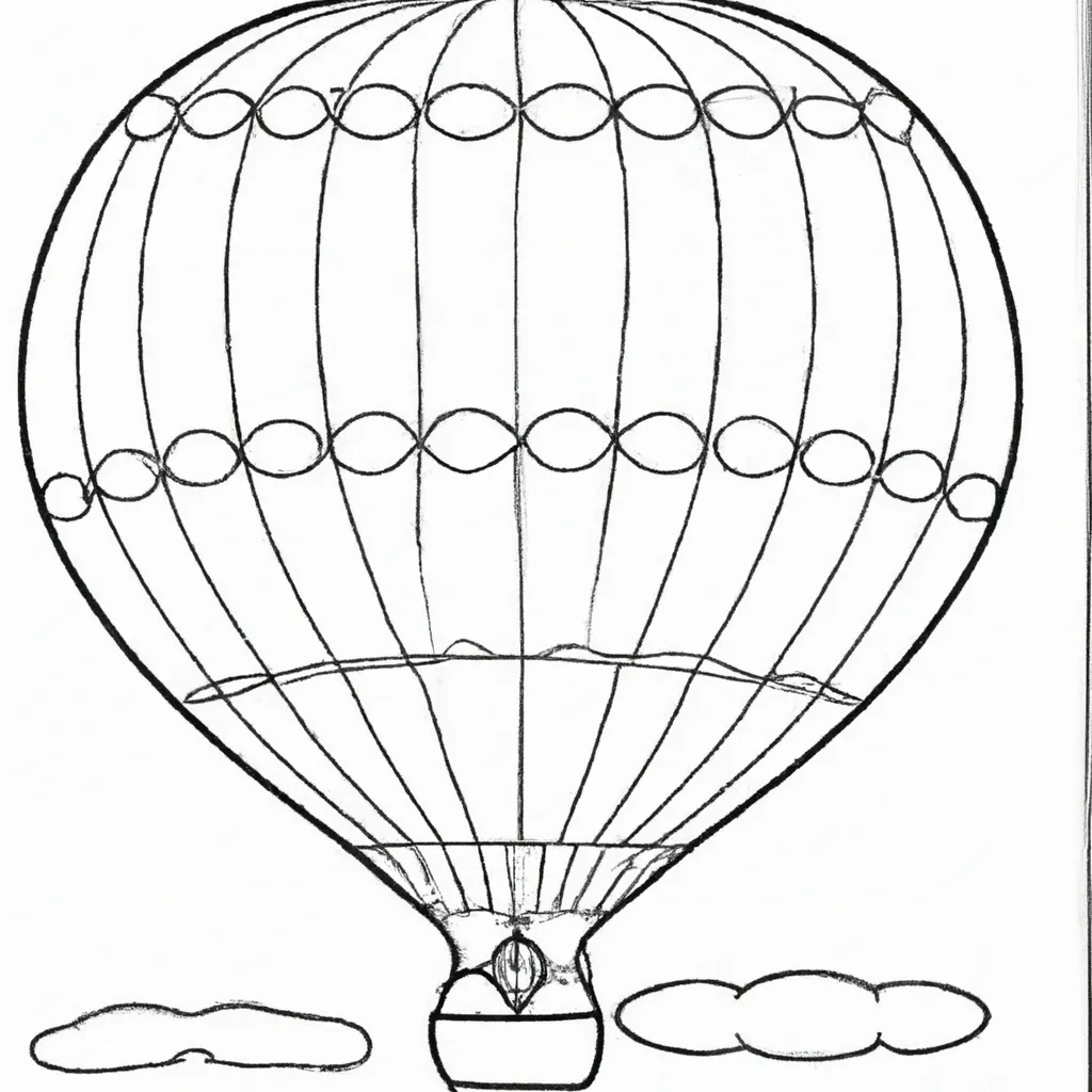 Atividade infantil de desenho balao