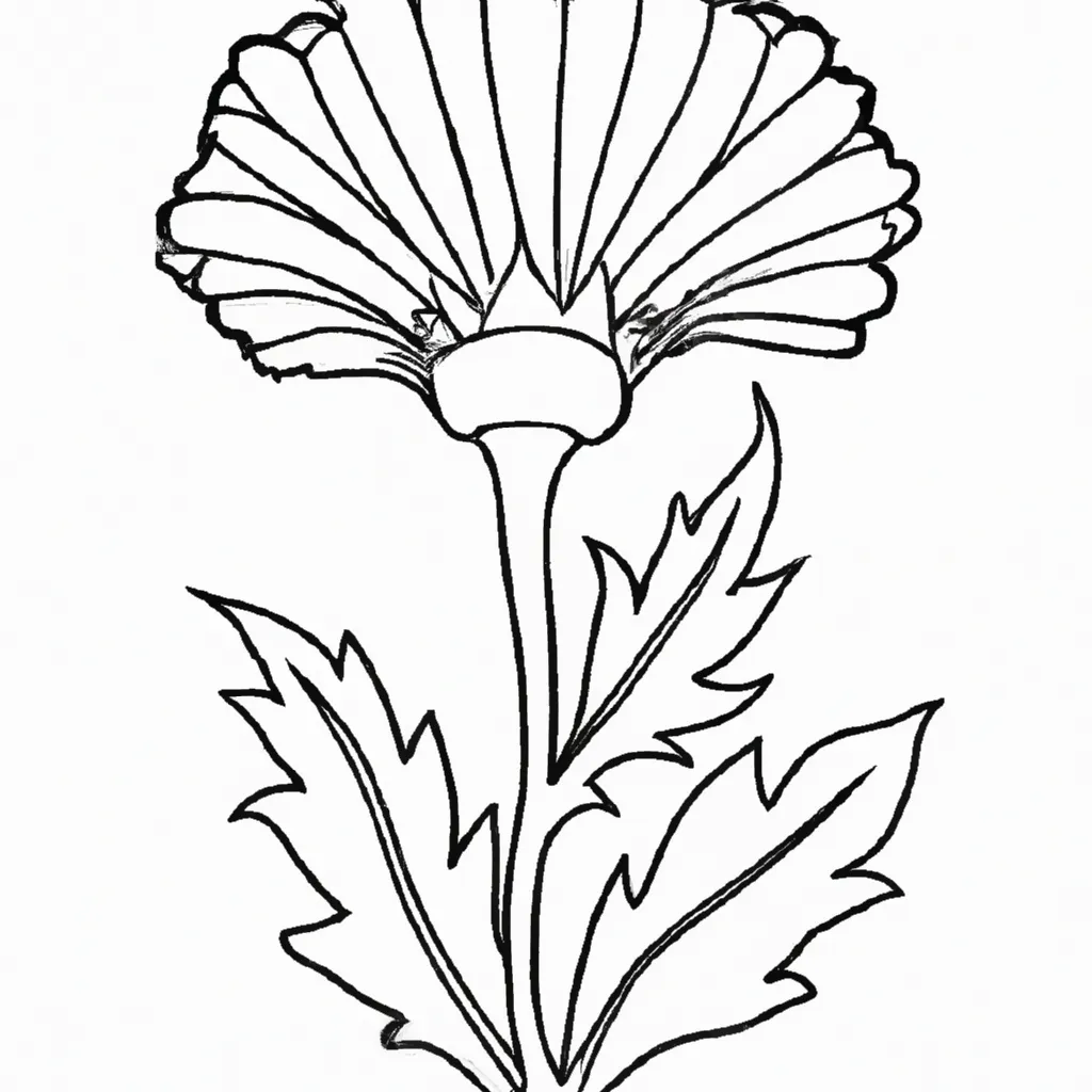 Atividade infantil de desenho calendula