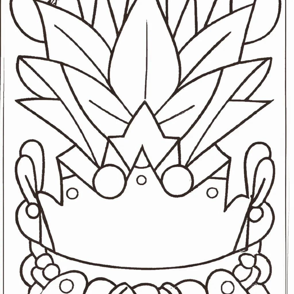 Atividade infantil de desenho coroa real pt br