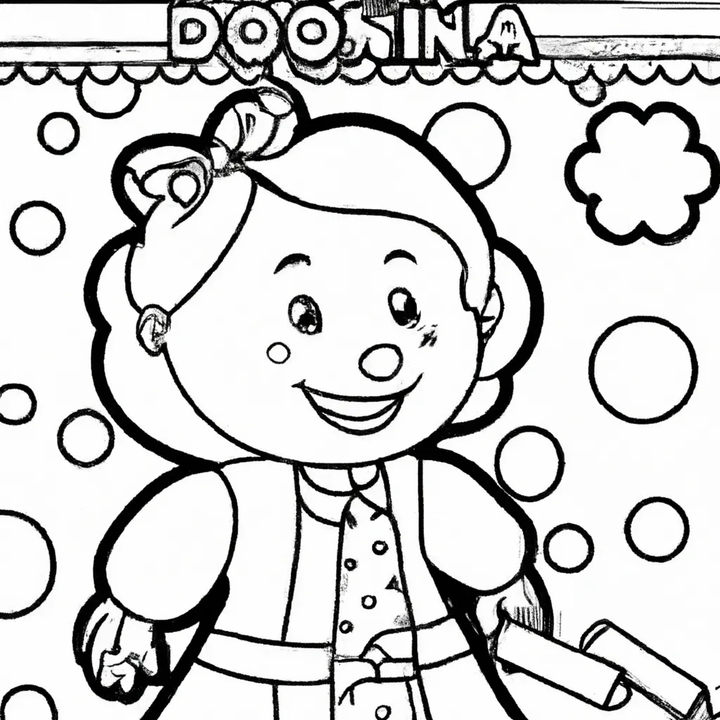 Atividade infantil de desenho doninha
