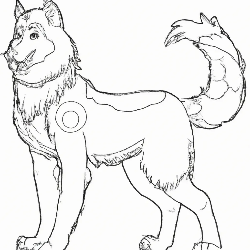 Atividade infantil de desenho lobo animais selvagem fofos