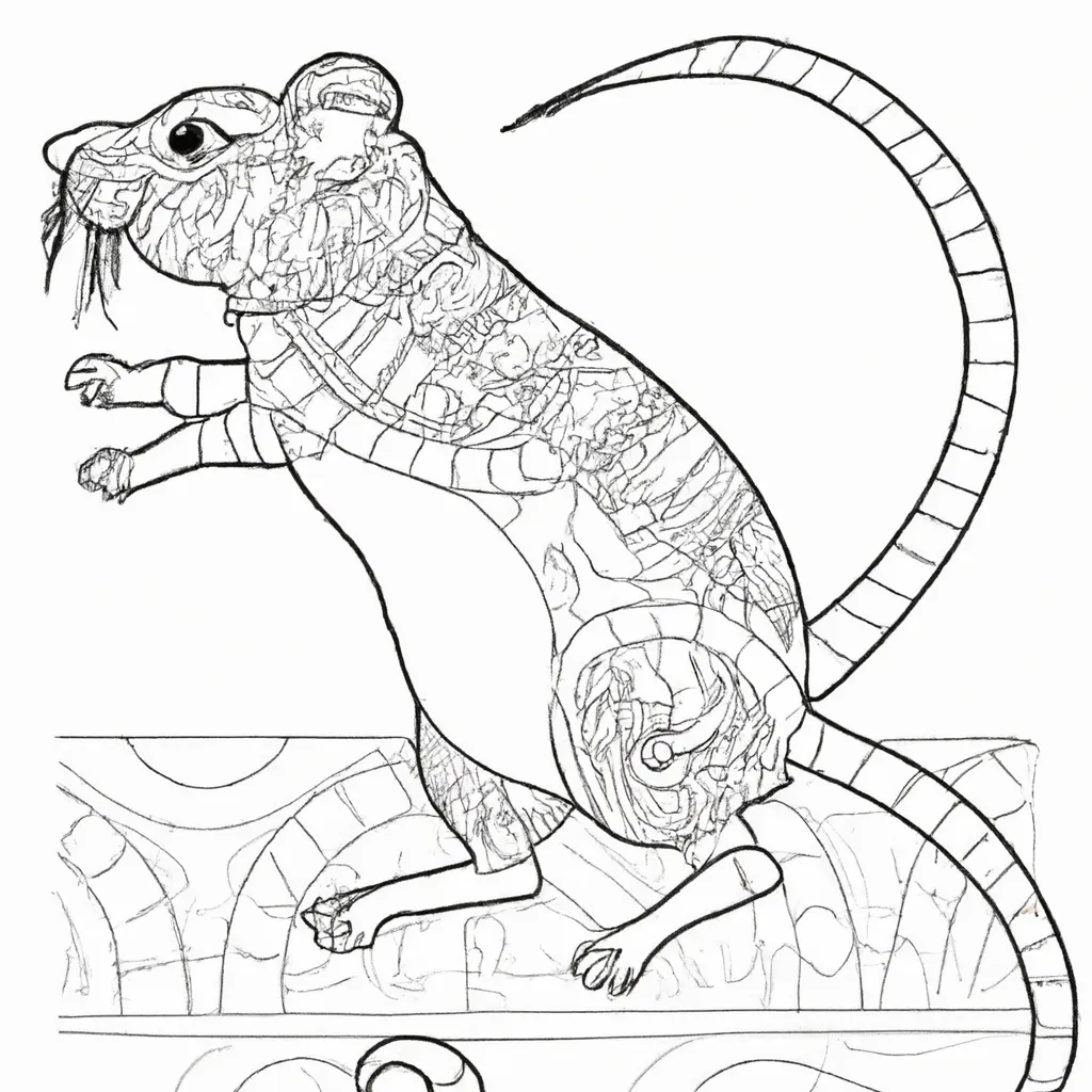 Atividade infantil de desenho ratoeira armadilha caca pega