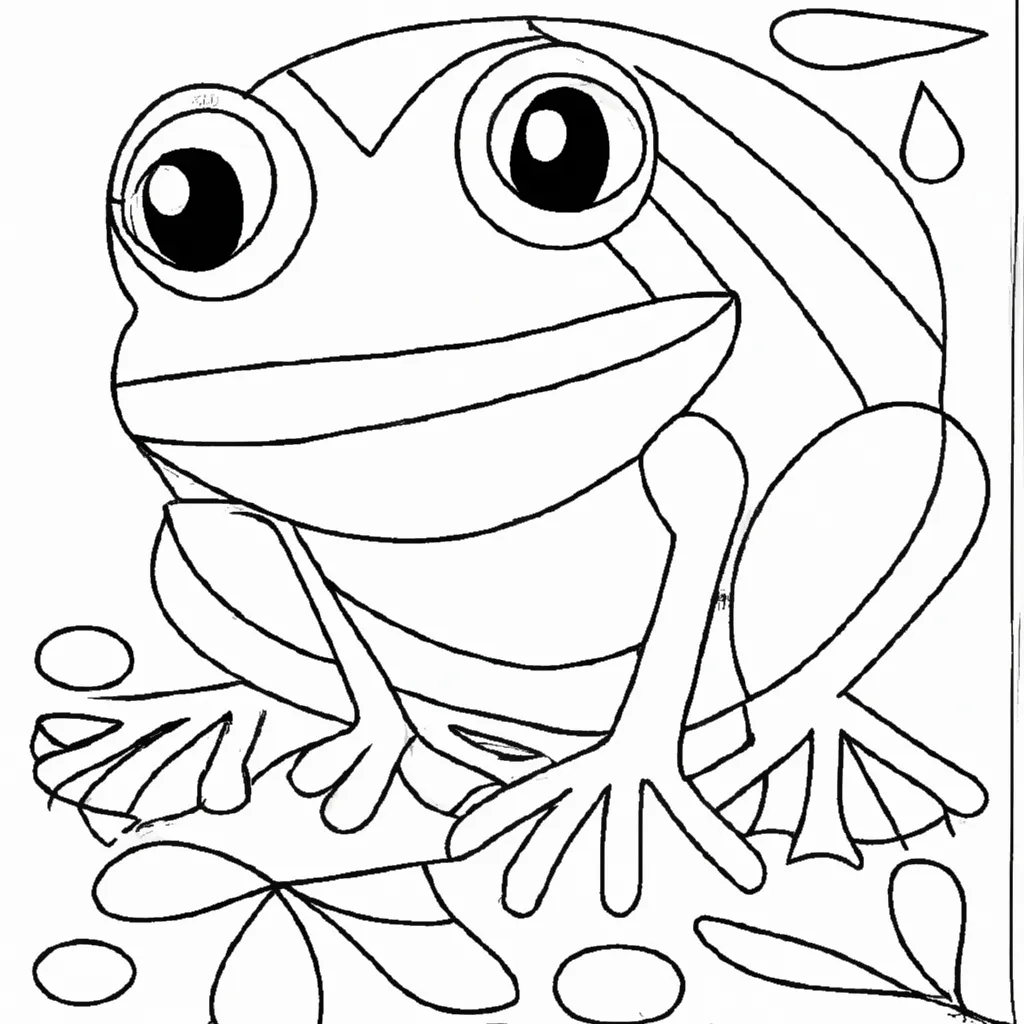 Atividade infantil de desenho sapo pt br