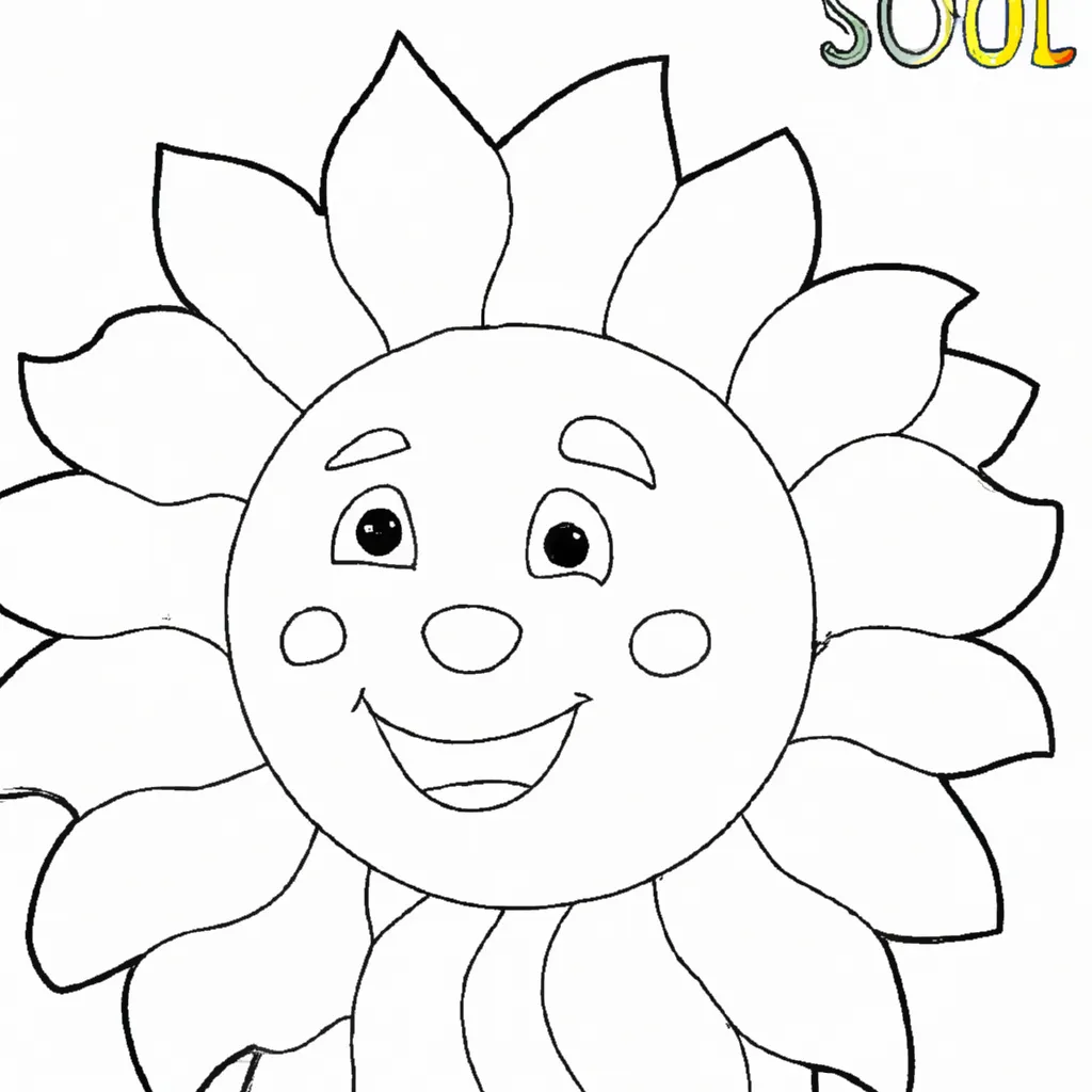 Atividade infantil de desenho sol inspiracao arte cor