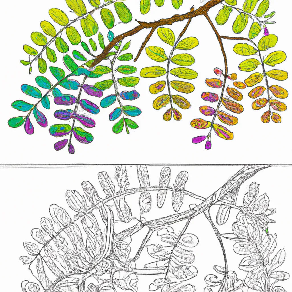 Atividade infantil de desenhos acacia