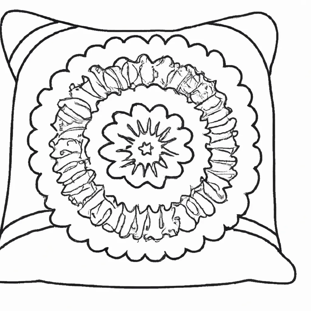 Atividade infantil de desenhos almofadas decorativas