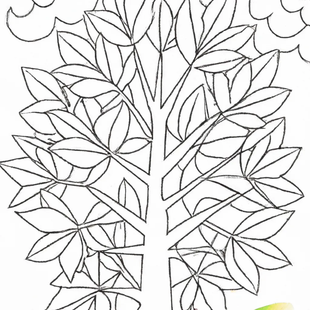 Colorindo o Outono: Desenho de Árvore para Crianças! Atividade infantil de desenhos arvore outono