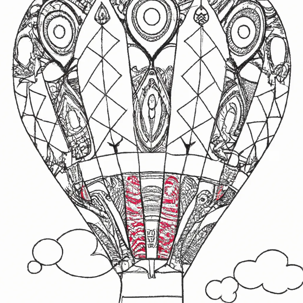 Atividade infantil de desenhos balao