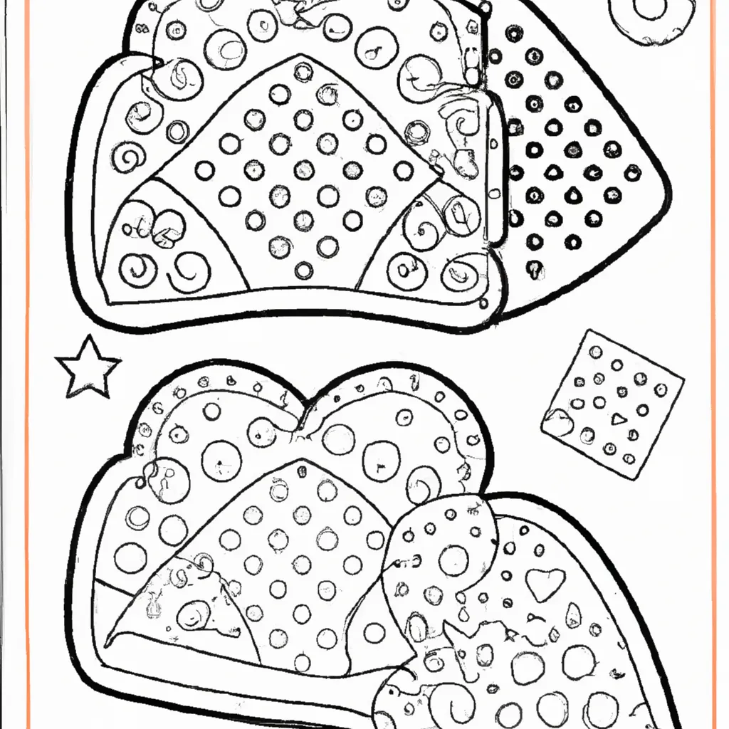 Atividade infantil de desenhos biscoito