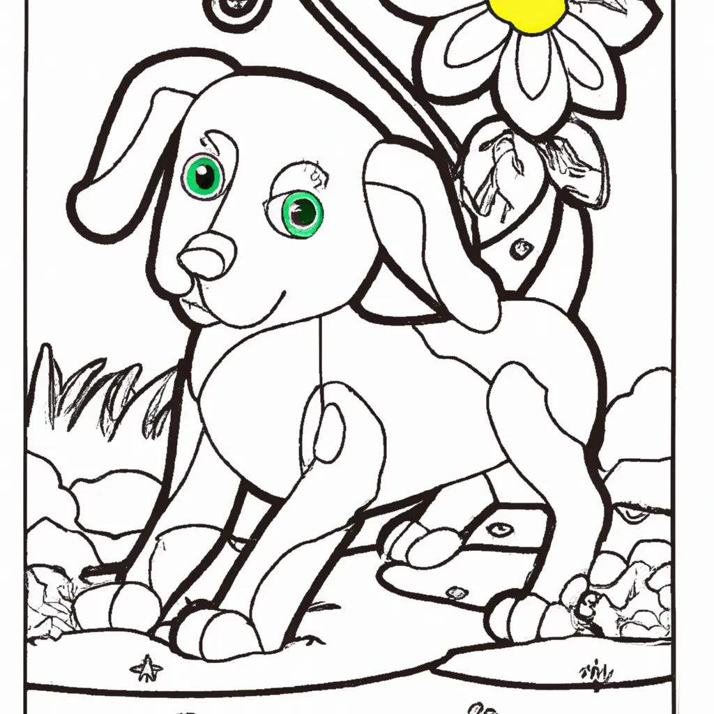 Atividade infantil de desenhos cachorro 2