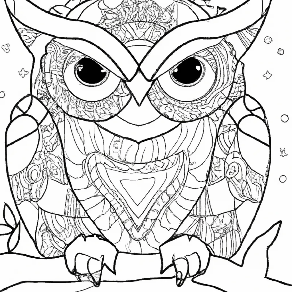 Atividade infantil de desenhos coruja ilustracoes fofas inspiradoras