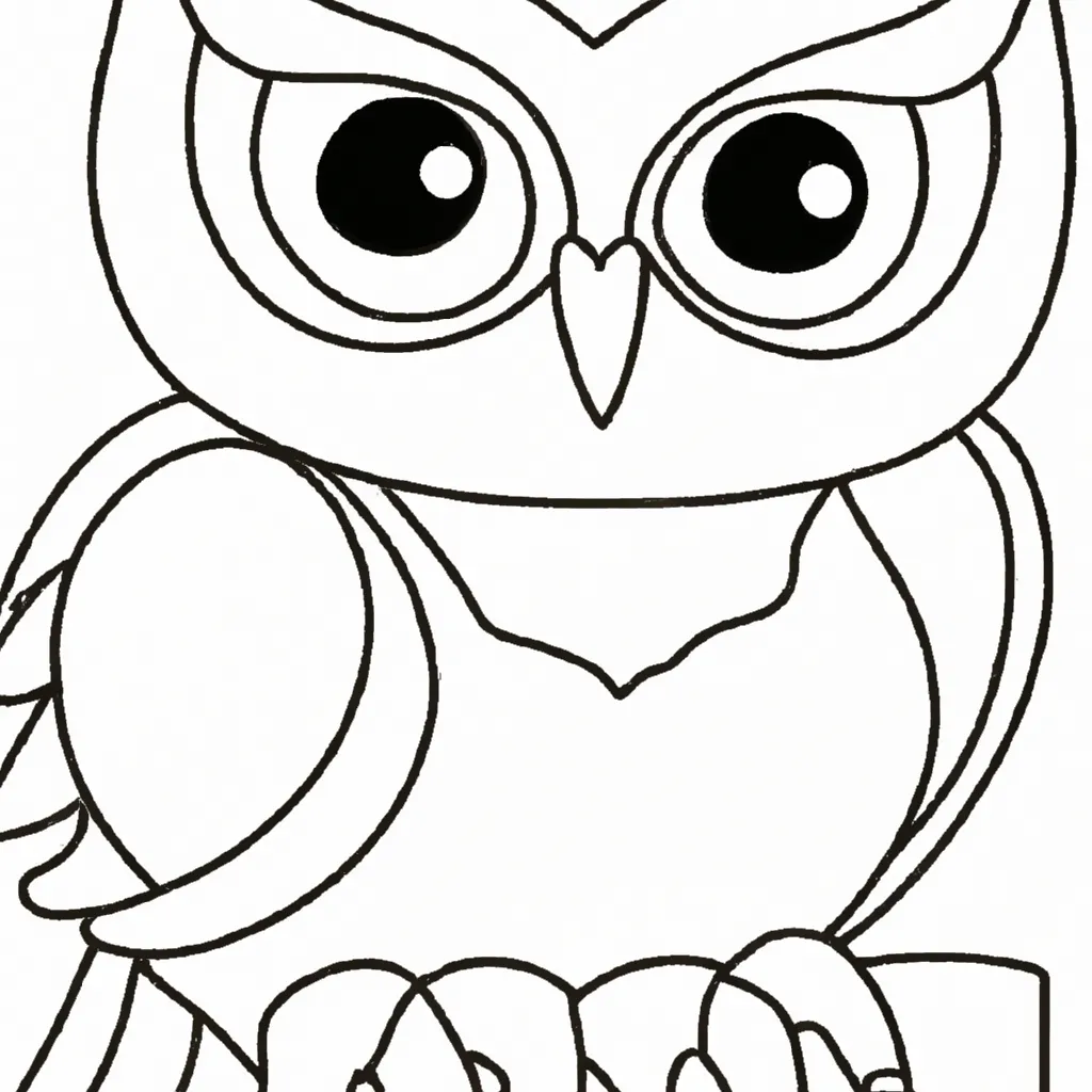 Atividade infantil de desenhos corujinha