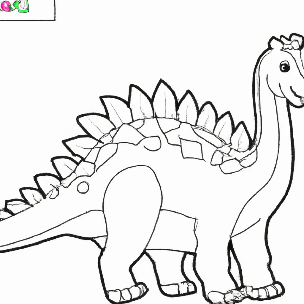 Atividade infantil de desenhos dinossauro