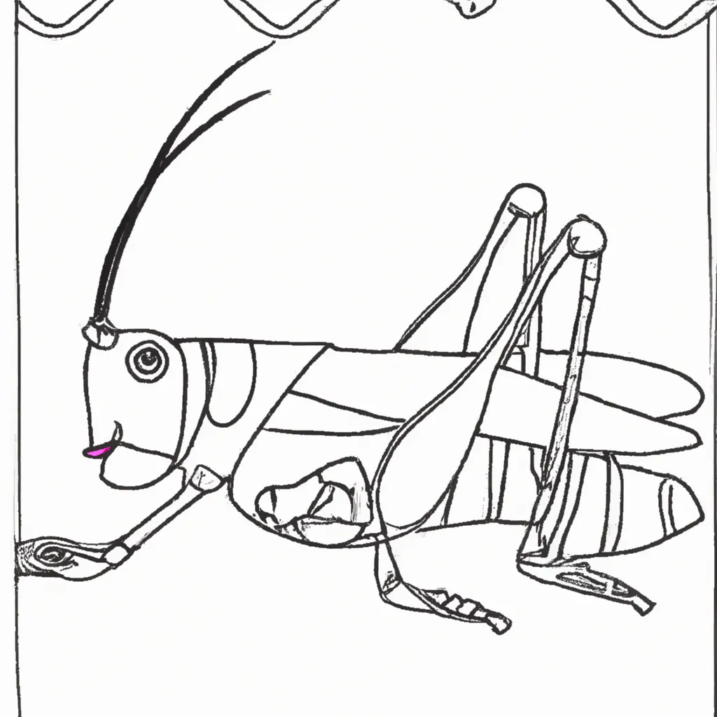 Atividade infantil de desenhos gafanhoto genialidade infantil