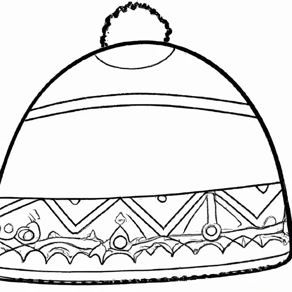 Atividade infantil de desenhos gorro ideias criativas divertidas