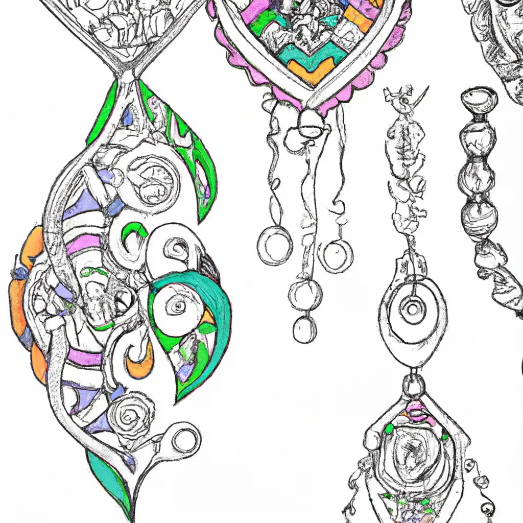 Atividade infantil de desenhos joias design luxo arte