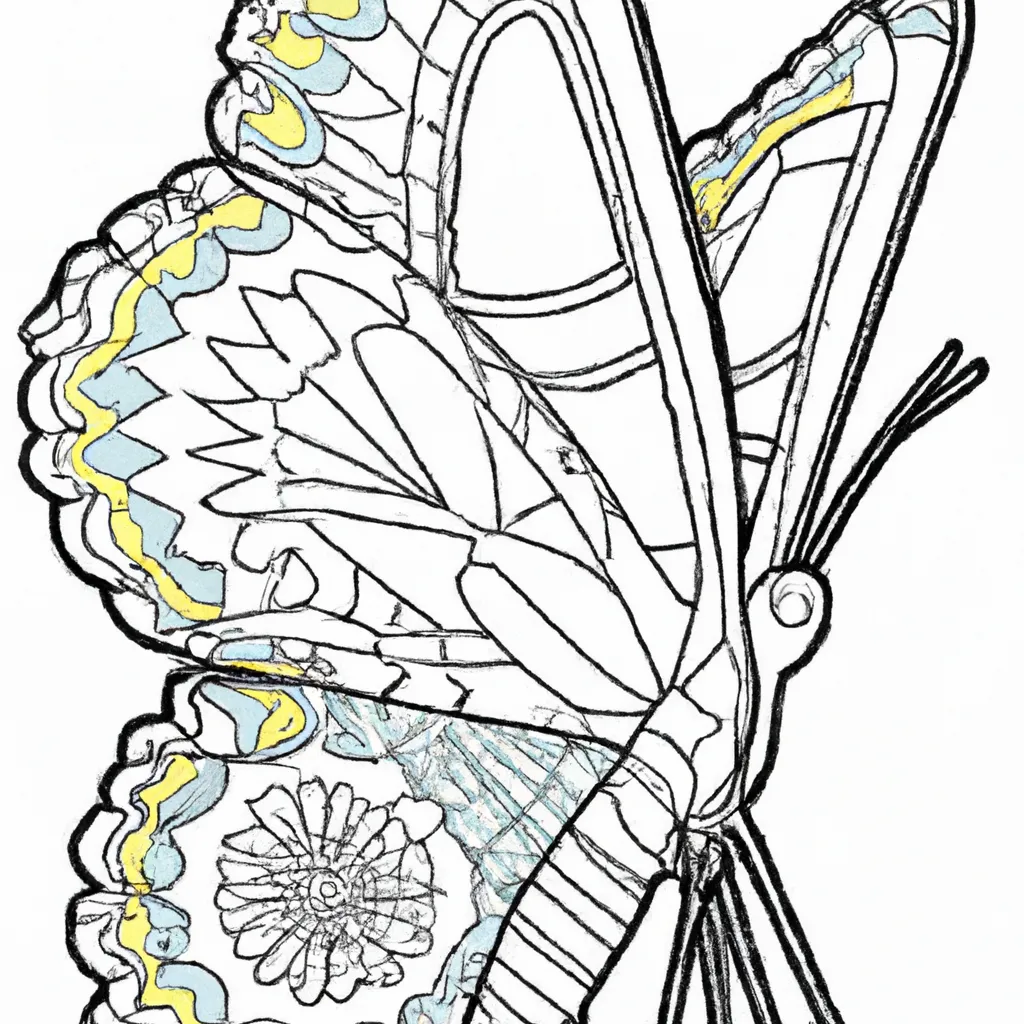 Atividade infantil de desenhos mariposa 1