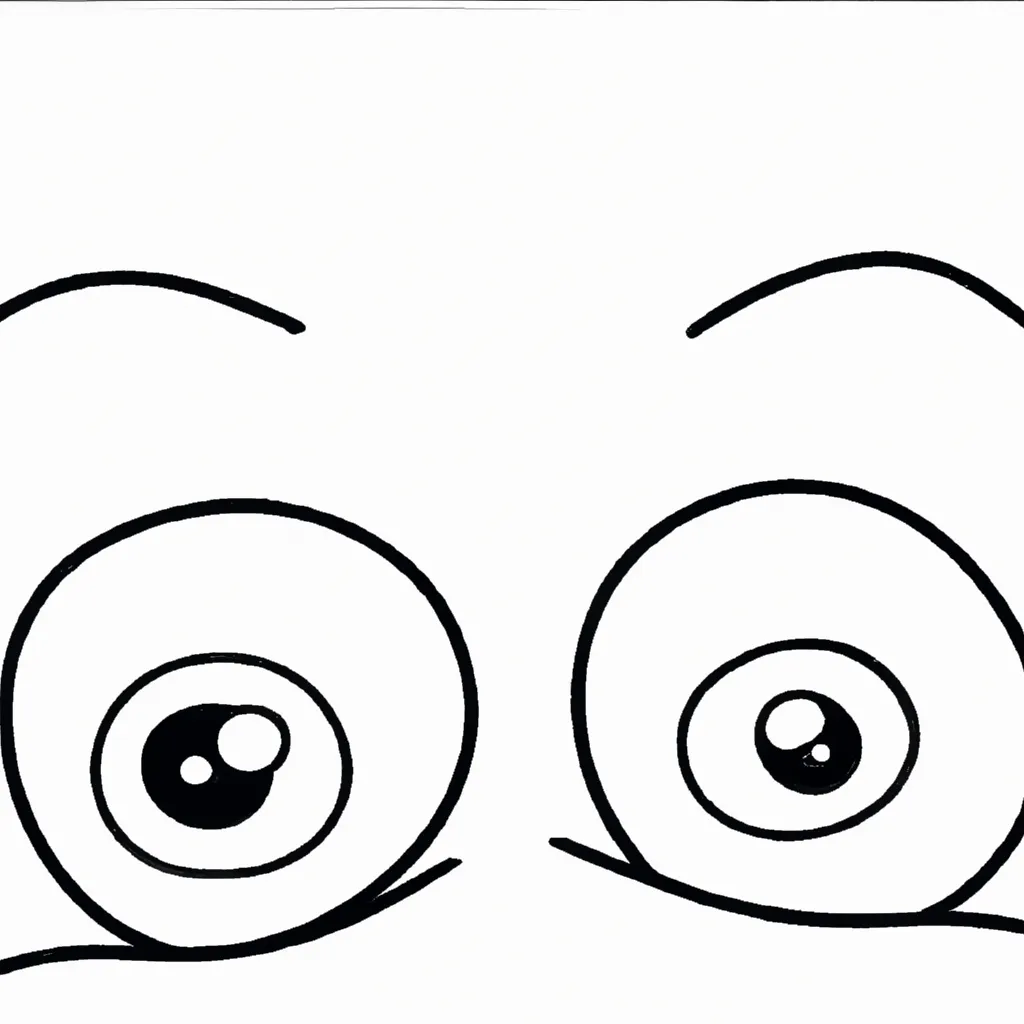 Atividade infantil de desenhos olhos arte expressao criativa