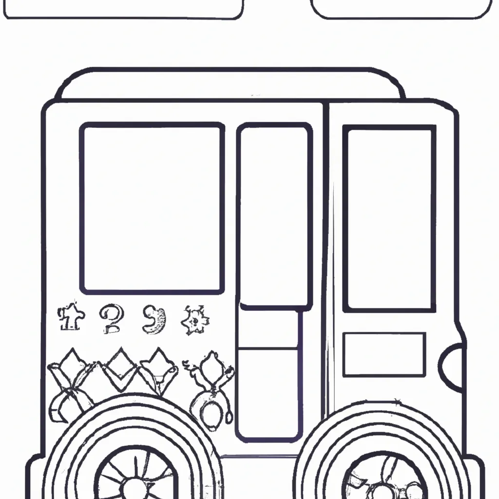 Atividade infantil de desenhos onibus pt br