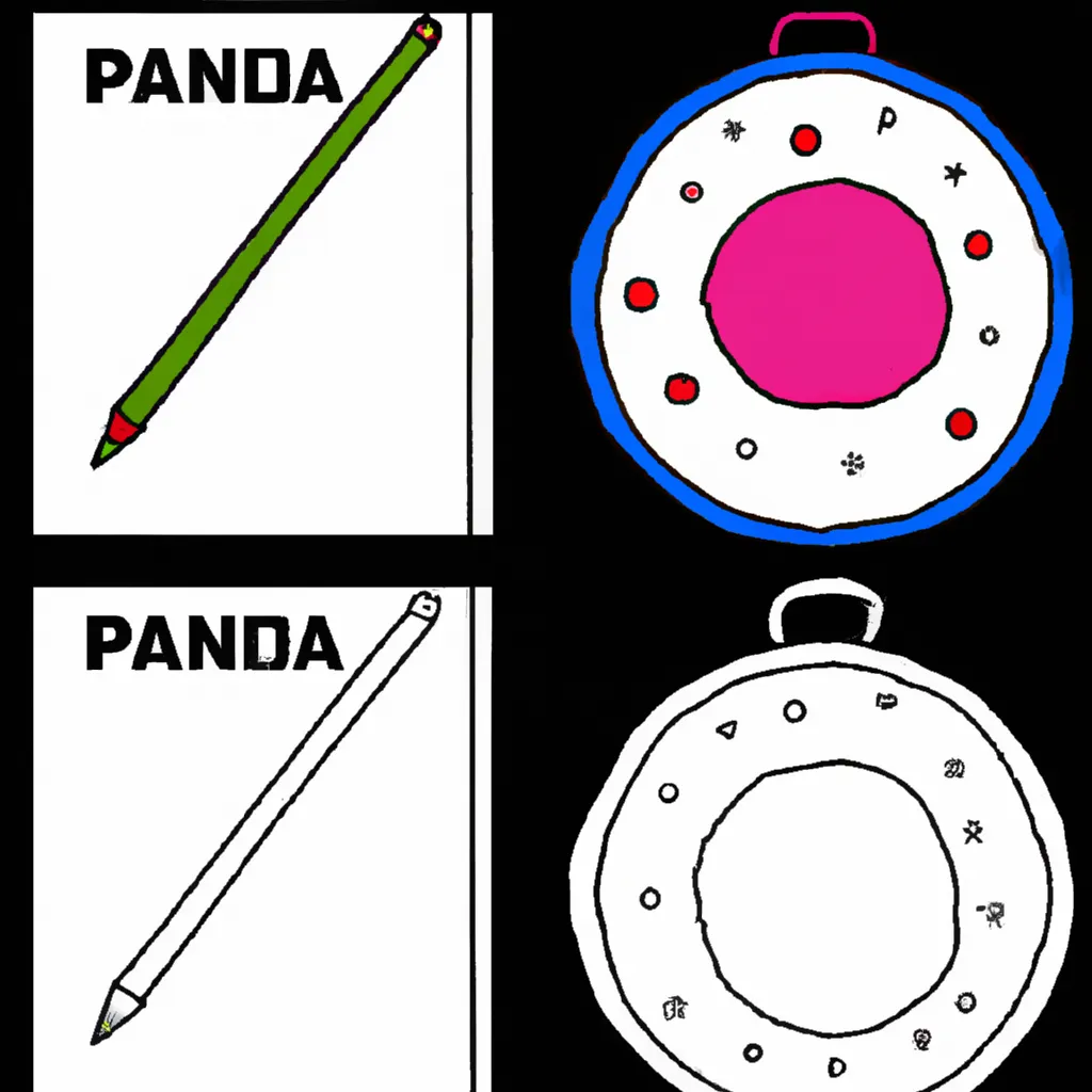 Atividade infantil de desenhos panela ilustracao arte criativa