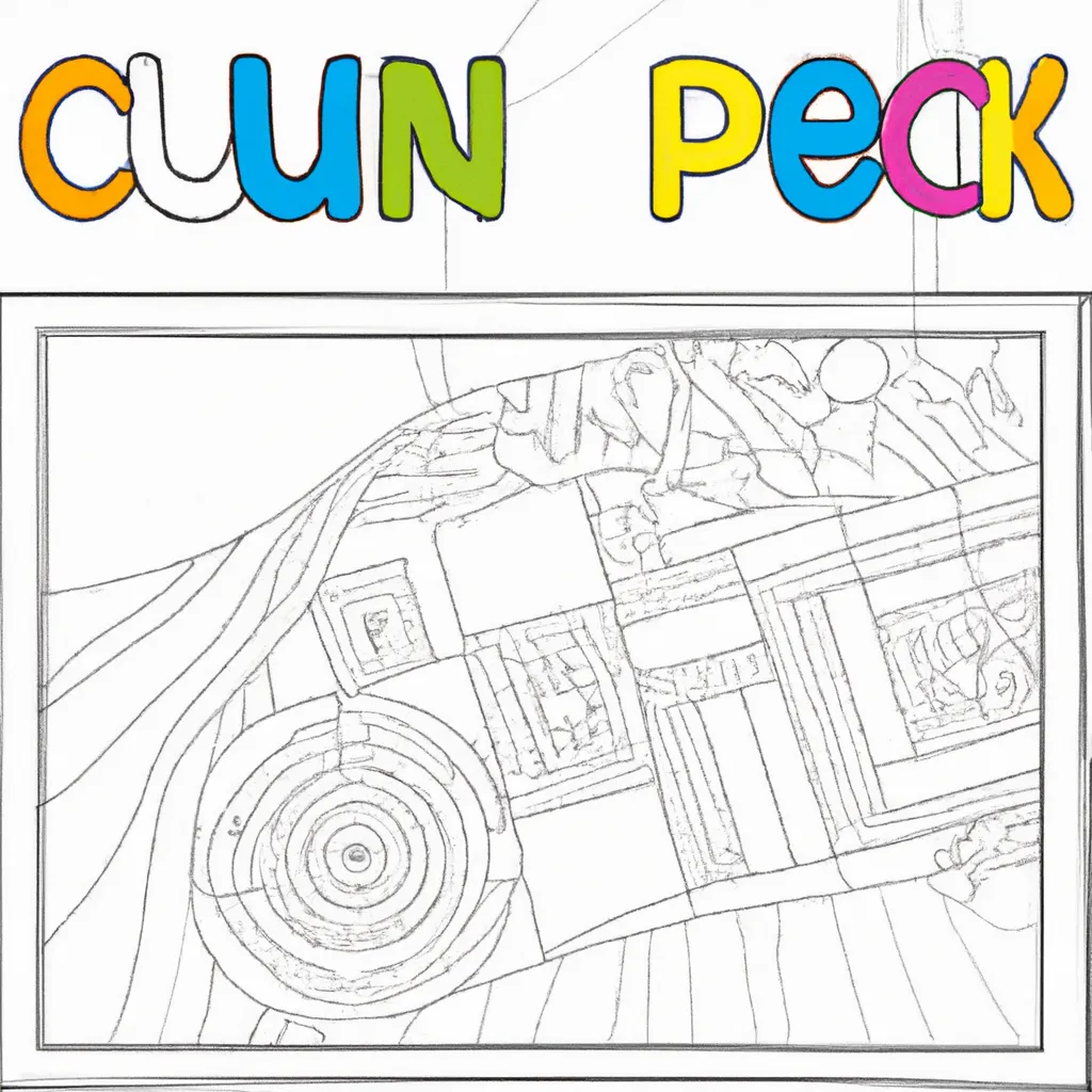 Atividade infantil de desenhos peru