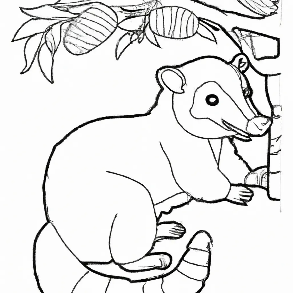 Atividade infantil de desenhos quati pt br