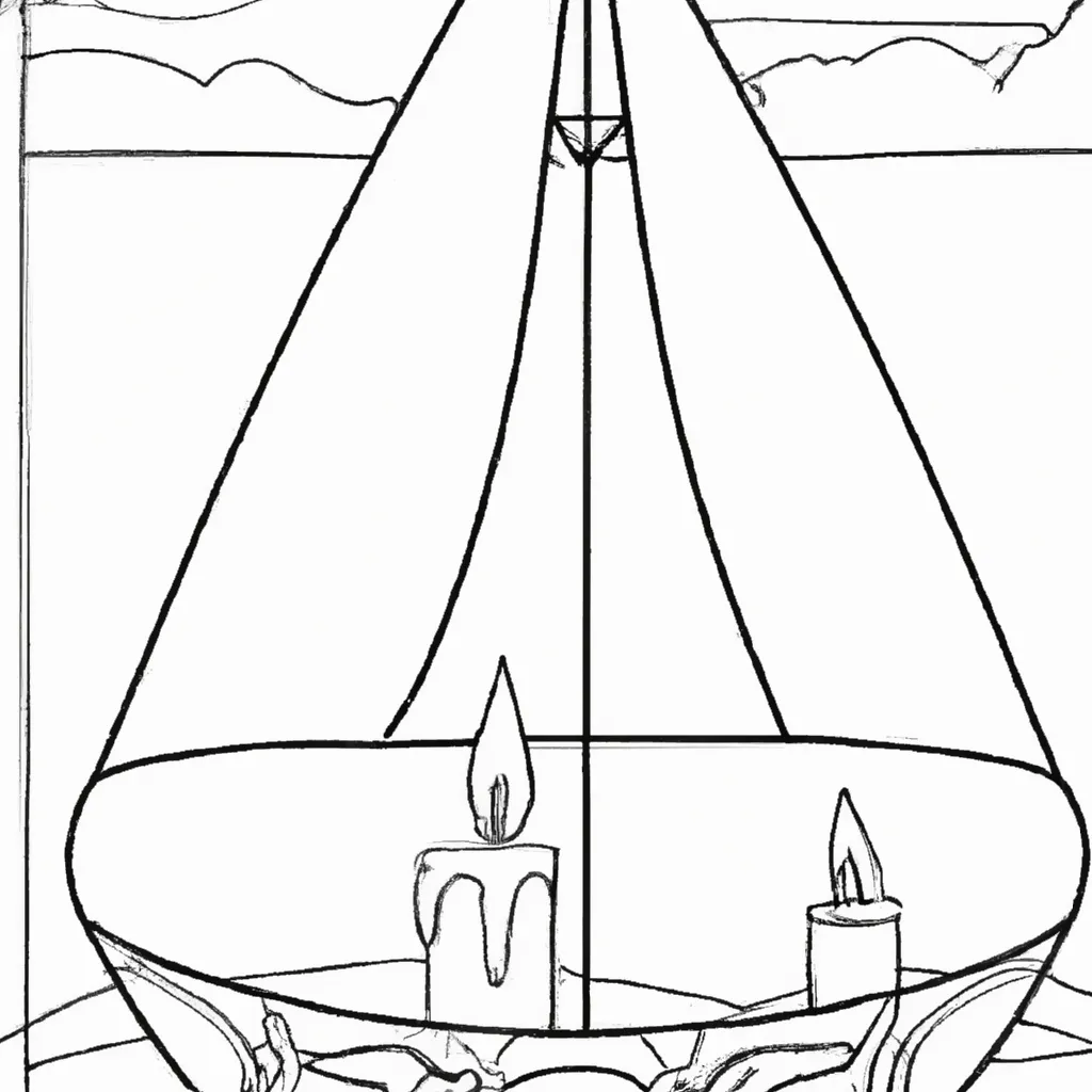 Atividade infantil de desenhos vela arte velaria