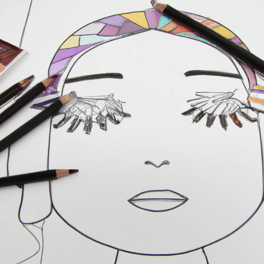 Colore seu Look de Maquiagem com Desenhos Incríveis! Atividade infantil de maquiagem desenhos