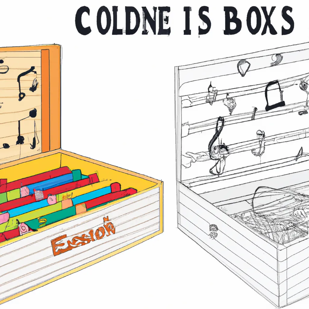 Desenho desenhar caixa musica