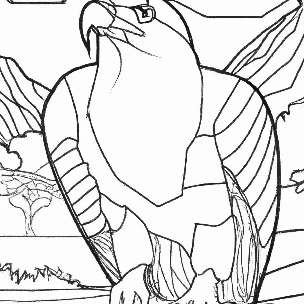 Desenho desenho aguia careca