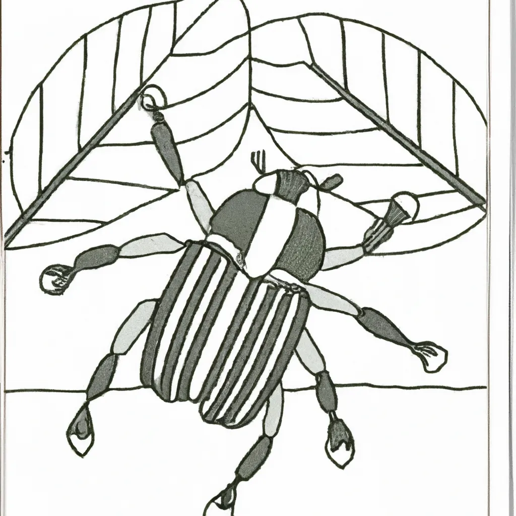 Desenho desenho besouro agua