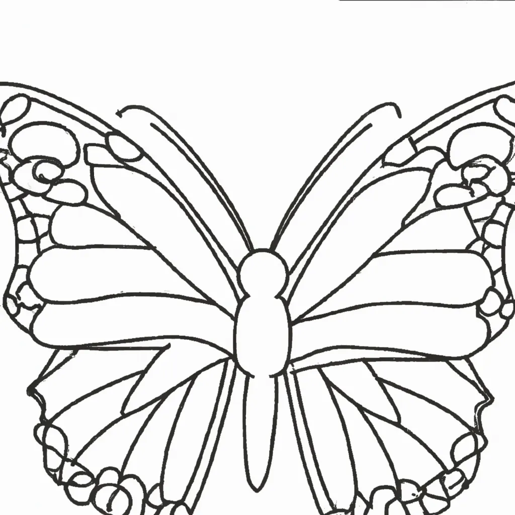 Desenho desenho borboleta monarca