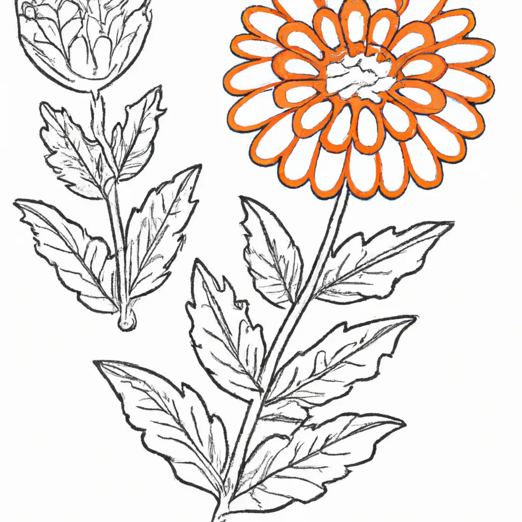 Desenho desenho calendula