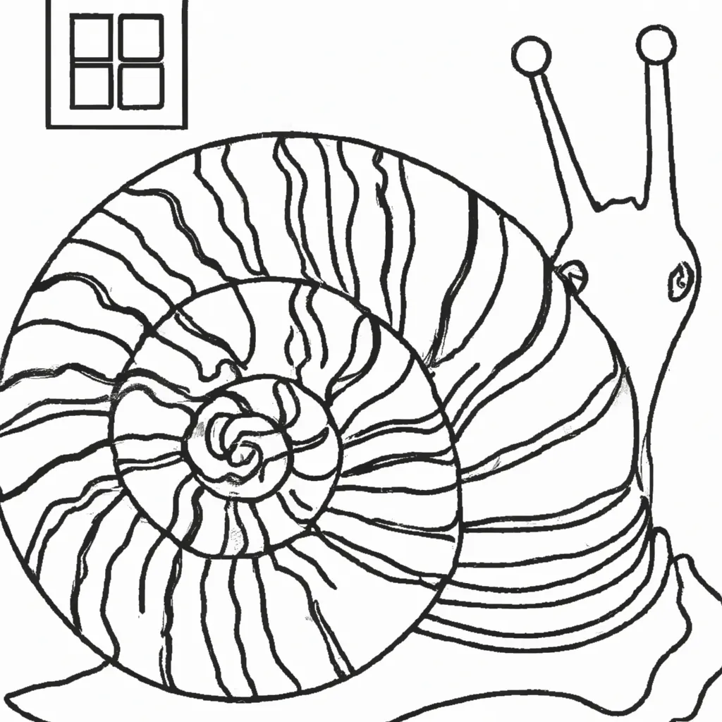 Desenho desenho caracol arte criativa divertido