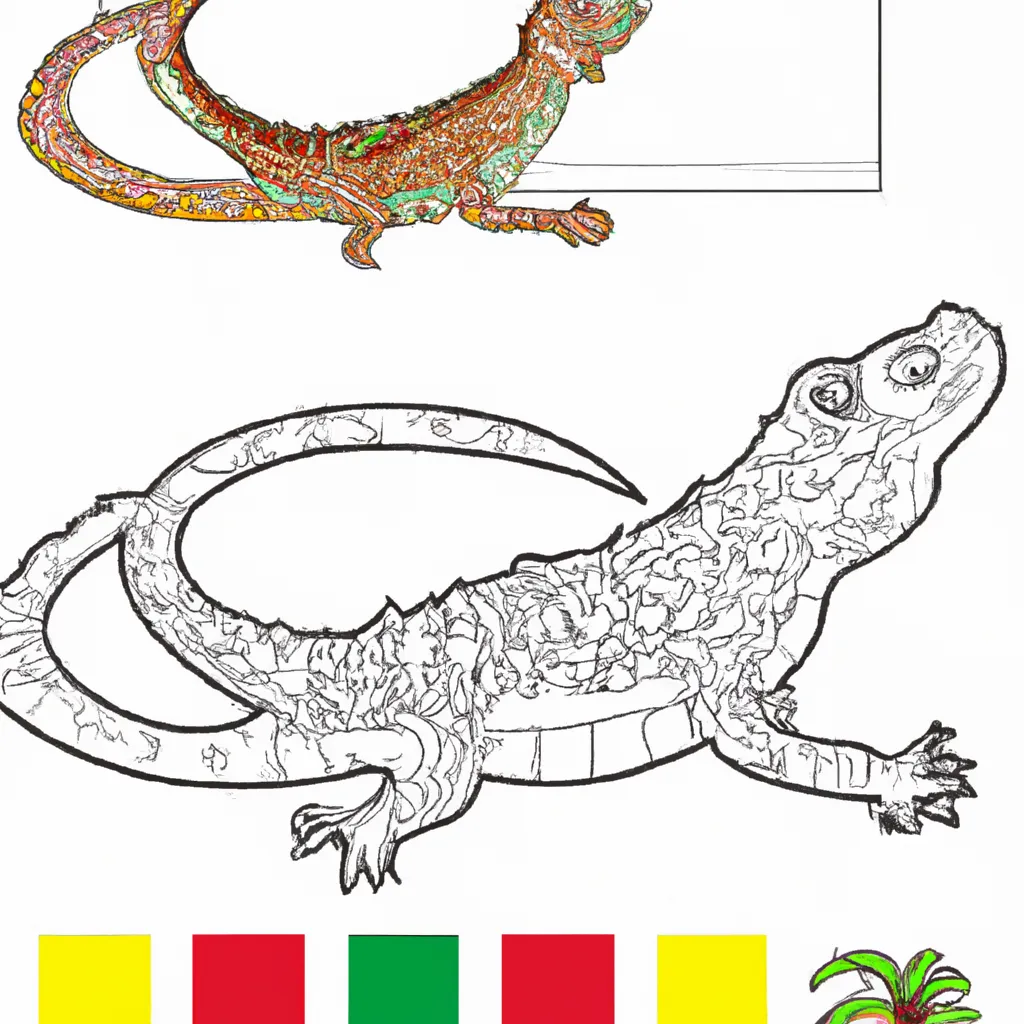 Desenho desenho dragao komodo