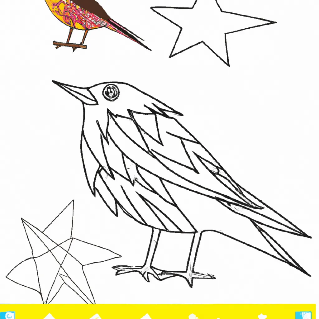 Desenho desenho estorninho