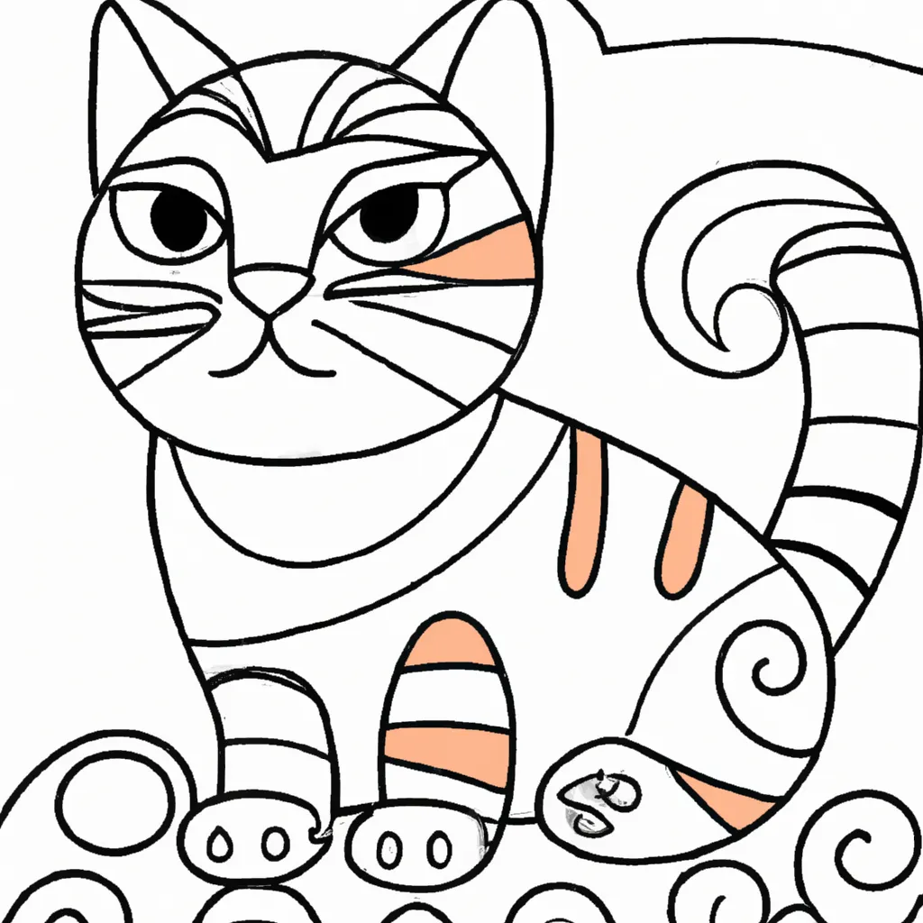 Desenho desenho gato bravo