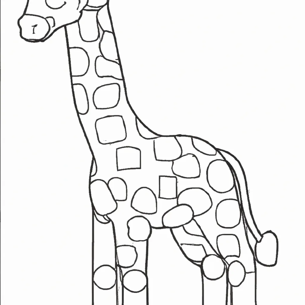 Desenho desenho girafa 1
