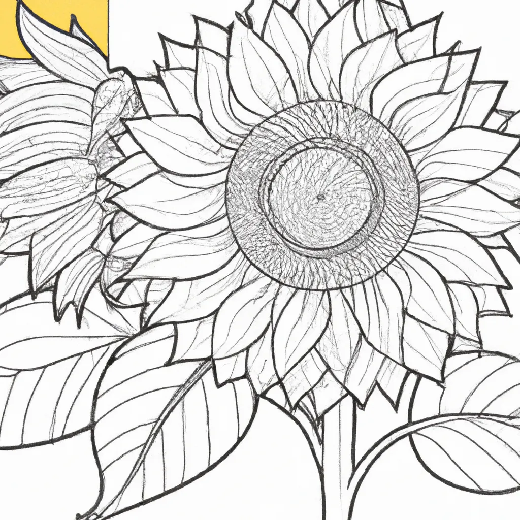 Desenho desenho girassol flor sol natureza