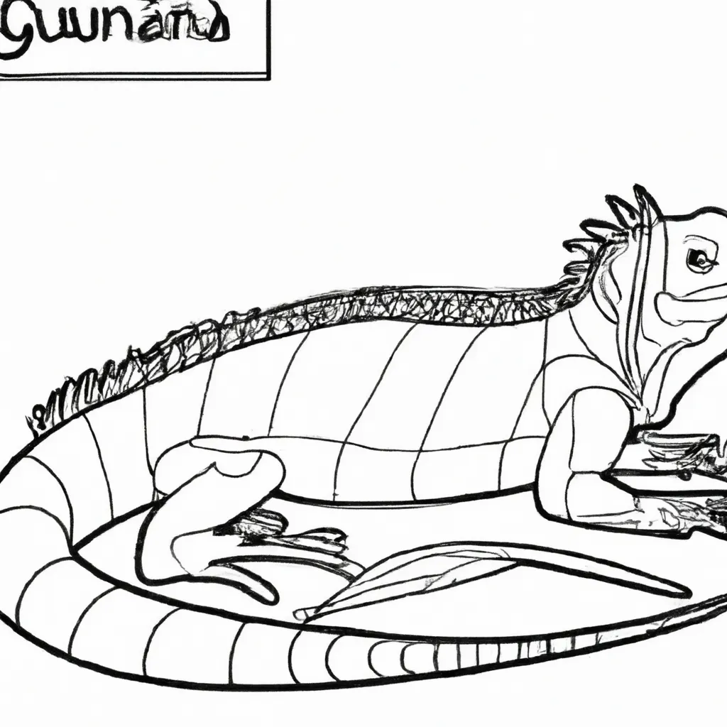 Desenho desenho iguana