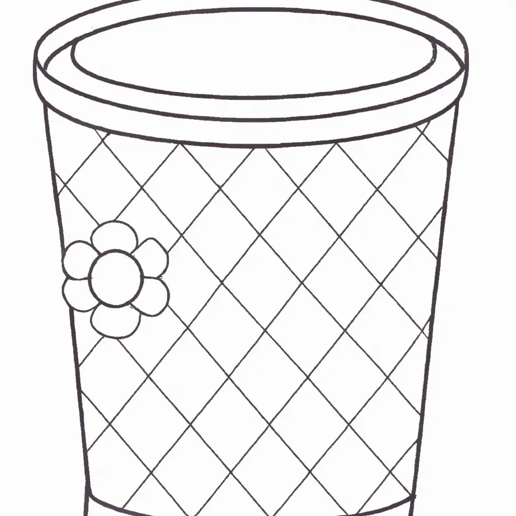 Desenho desenho lixeira arte reciclagem design.