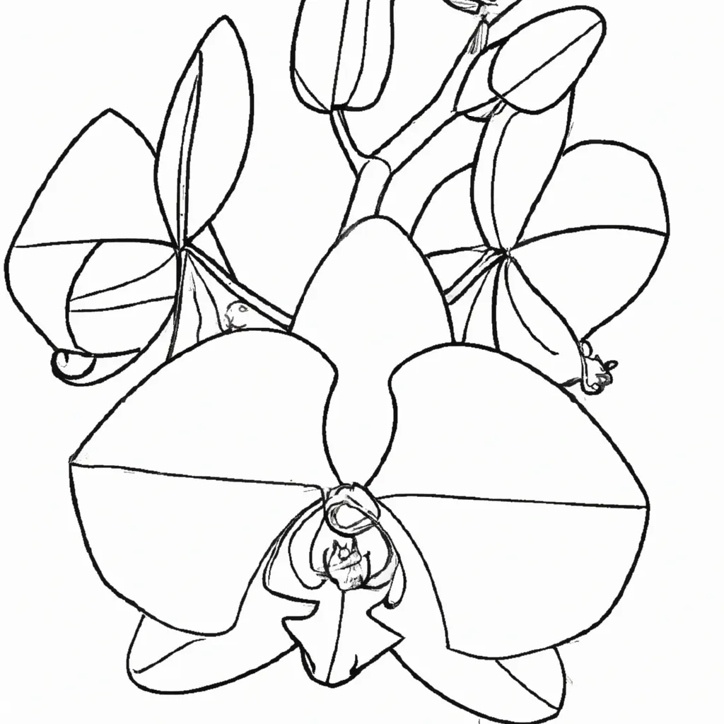 Desenho desenho orquidea
