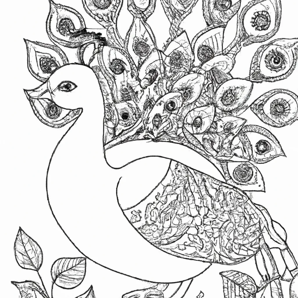 Você Vai Se Apaixonar Por Esse Pavão Colorido! Desenho Para Colorir Desenho desenho pavao cor brilho